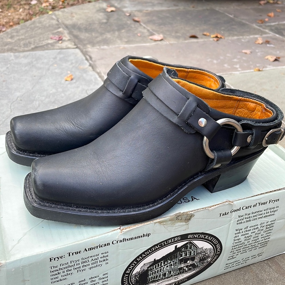 FRYE Leather Boot Clog/Mule size 7.5